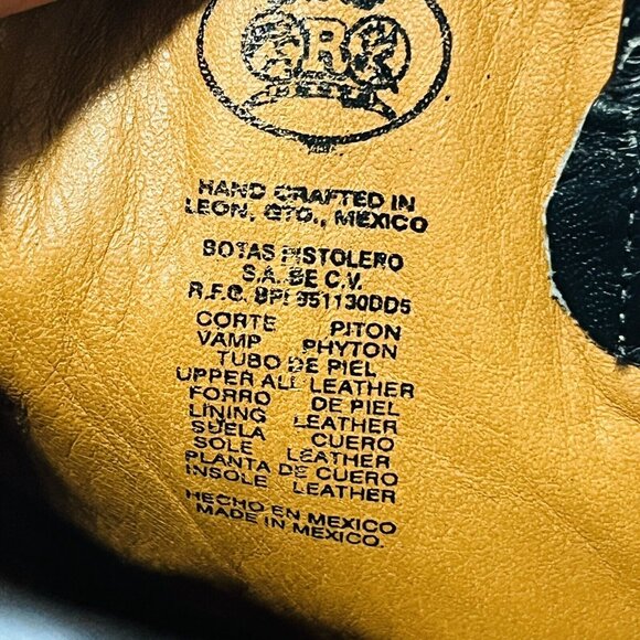 Dos De Oro Boots Python Two Tone J-Toe Casual Western Cowboy Men 5 - Picture 12 of 16